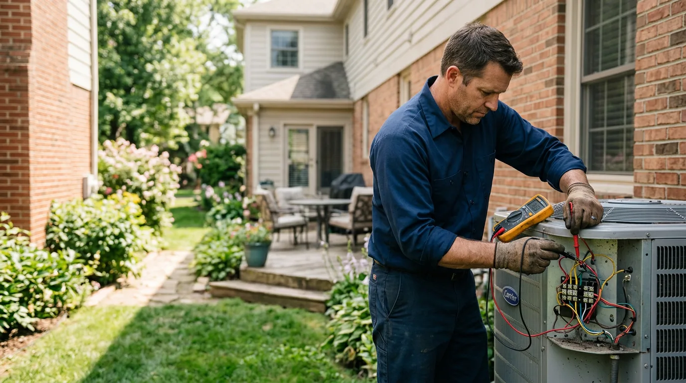 HVAC technician working near Camp Nelson, CA